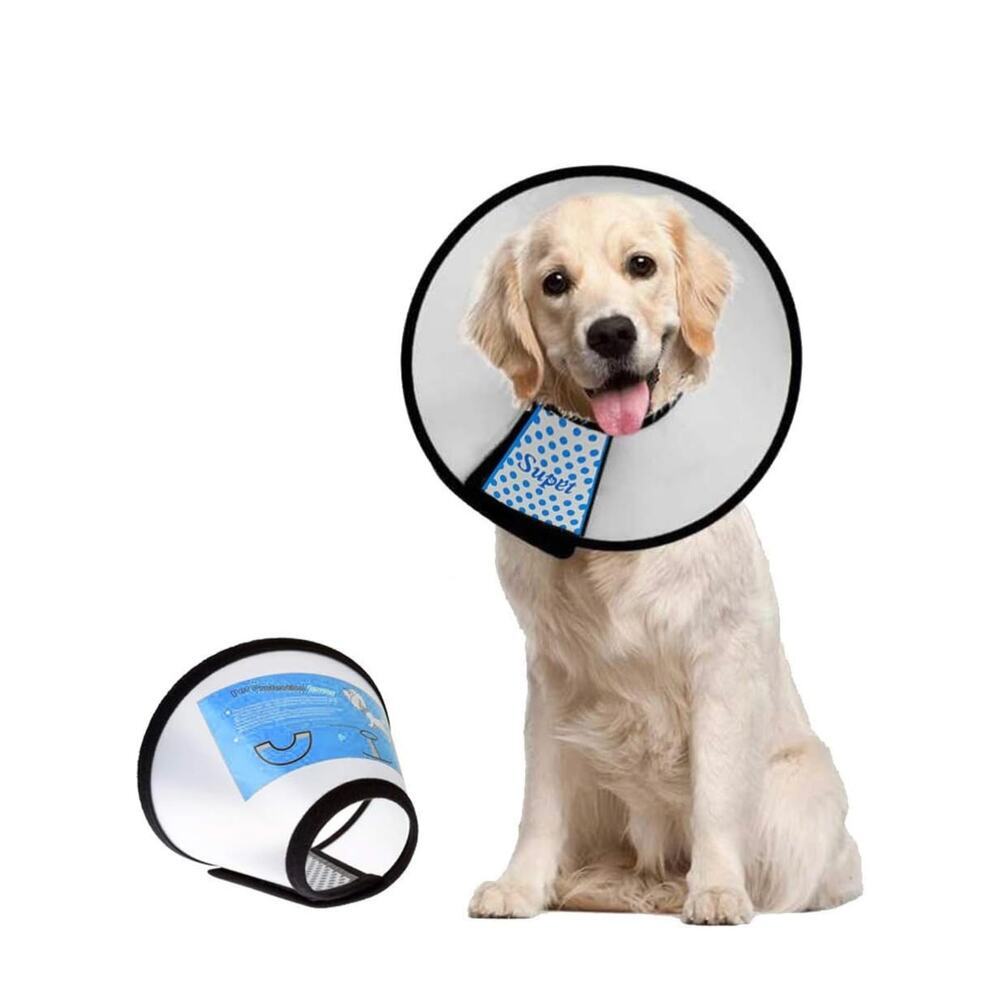 Supet Dog Cone Collar Adjustable After Surgery, Comfortable Pet Recovery Cone